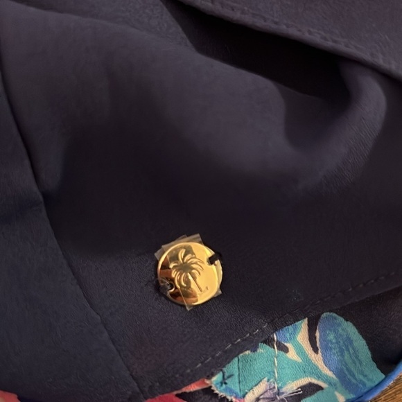 Lilly Pulitzer Tanzanian Florin Reversible Tank Top XS Moonlight Garden Print - Picture 6 of 9